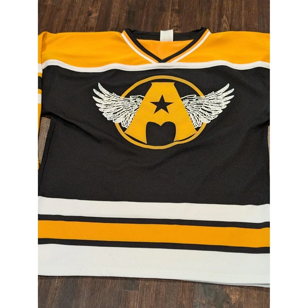 Vintage Aerosmith World Tour Medium Hockey Jersey Athletic Knit AK Canada‎ 90s - Picture 3 of 12